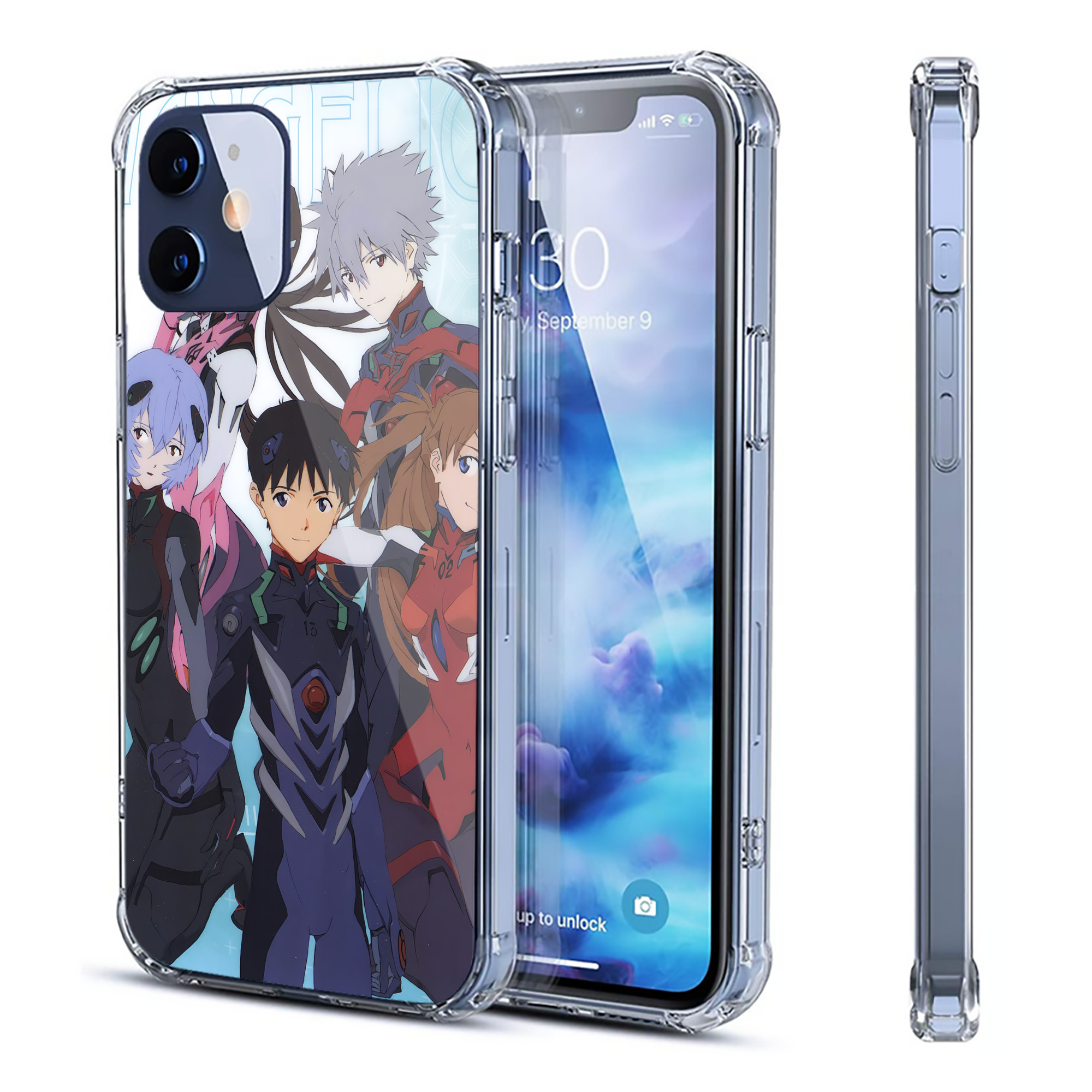 （画像用） EVA 新世紀エヴァンゲリオン 【iPhone 12シリーズ対応】透明スマホケース（クリアソフトケース）